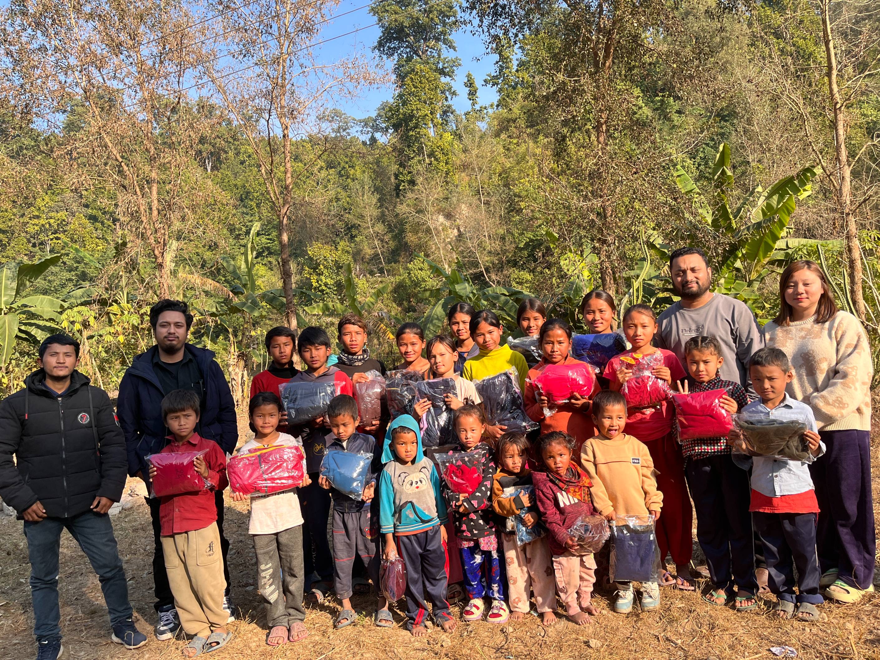 Warm Clothes Distribution by Jyoti Nepal Brings Smiles to Children in Rapti-3, Bhandara